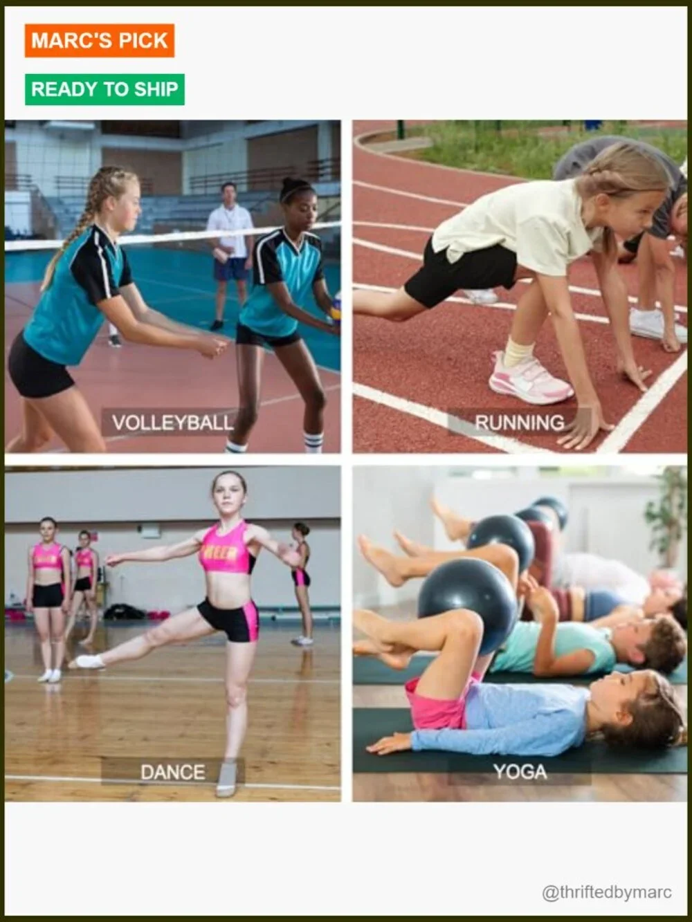 Girls Volleyball Biker Dance Shorts Youth Spandex Yoga Shorts Kids Athletic